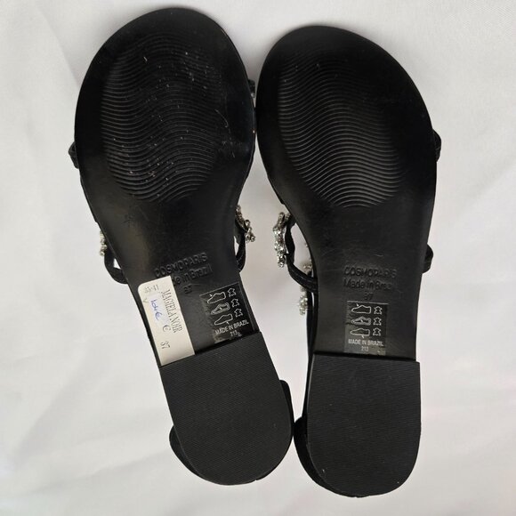CosmoParis Rhinestone Sandals SZ 37 (US 6.5) - Picture 15 of 16